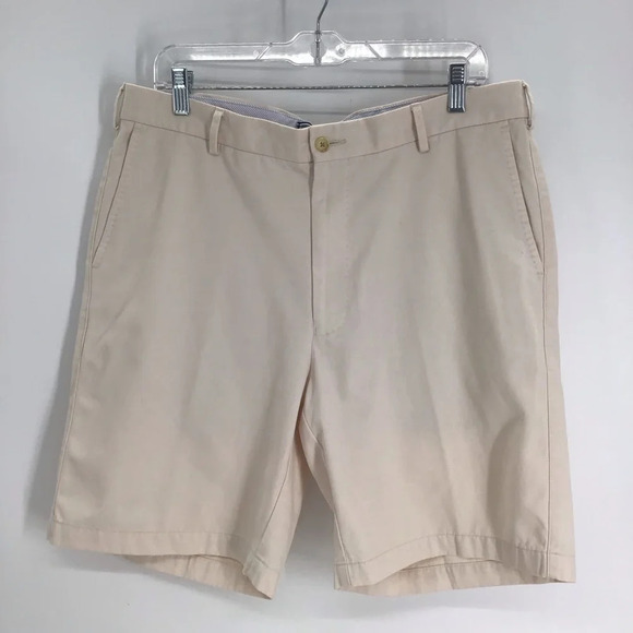 Peter Millar Men’s Winston Cotton Twill Golf Shorts Light Khaki Size 36 - Picture 2 of 7